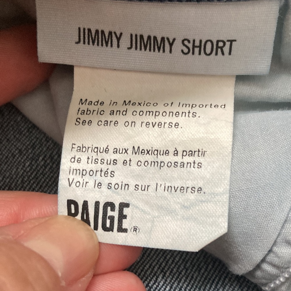 PAIGE Jimmy Jimmy Caitlin Jean Shorts. Size 27 - Picture 3 of 9